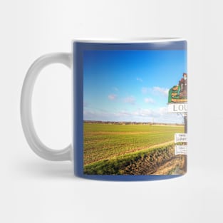 London Road Sign, Landscape, Louth, Lincolnshire Mug